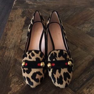 Kate Spade Leopard Block Heel Loafers